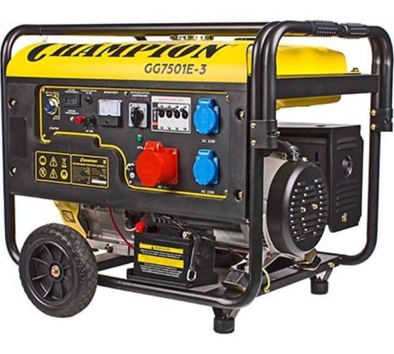 Генератор бензиновый CHAMPION GG7501E-3