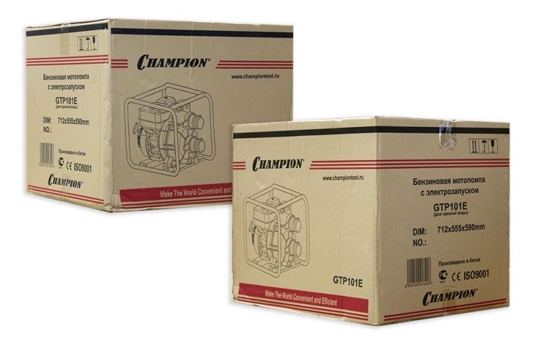 Бензиновая мотопомпа CHAMPION GTP101E