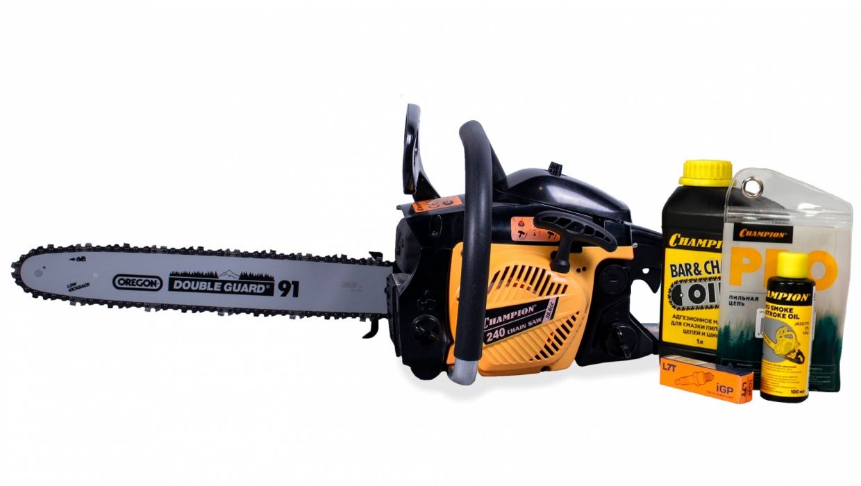 Бензопила CHAMPION A240-16 + АКЦИЯ - подарок