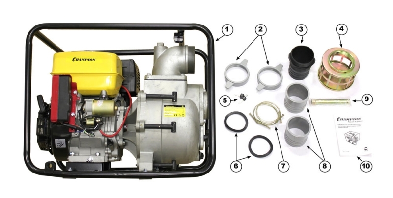 Бензиновая мотопомпа CHAMPION GTP101E