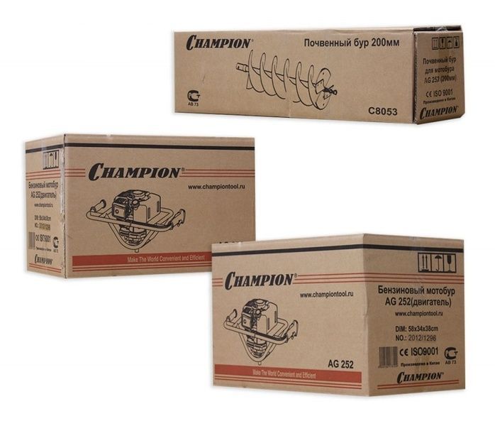 Мотобур CHAMPION AG252