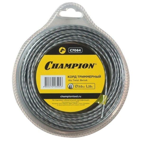 Корд для триммера, 3,0 мм*25м (витой) Alu Twist